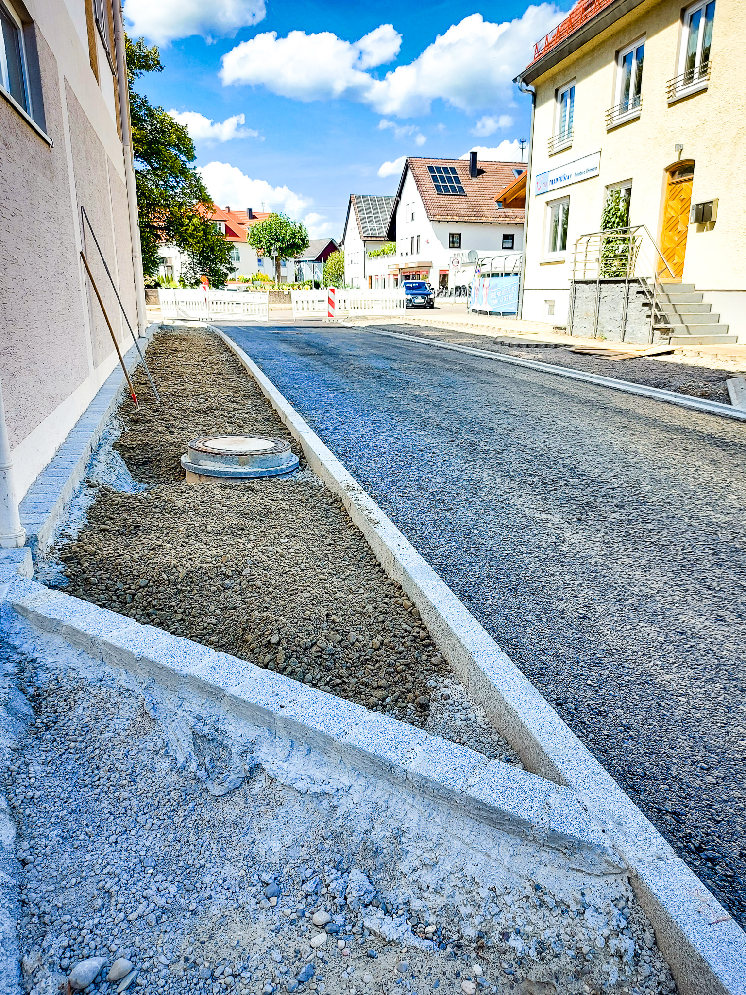 Kanal- und Straßenbaumaßnahme Auf der Wies