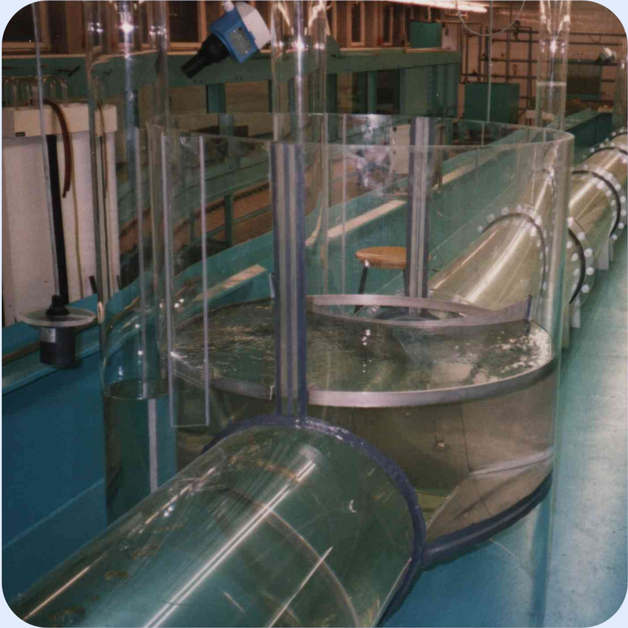 HydrOstyX Versuchsanlage im Wasserbaulabor der Hochschule Konstanz